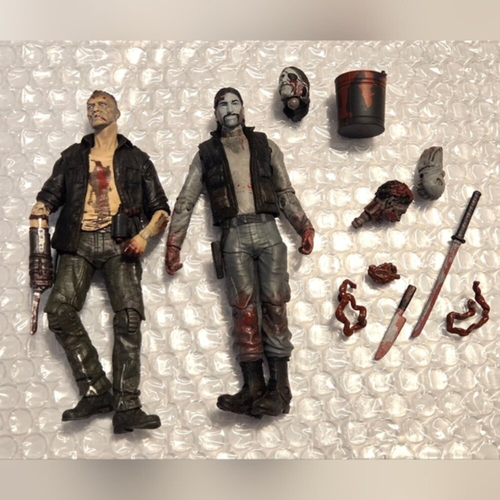 Walking Dead Zombie Action Figures with Accessories Merle , The Governor